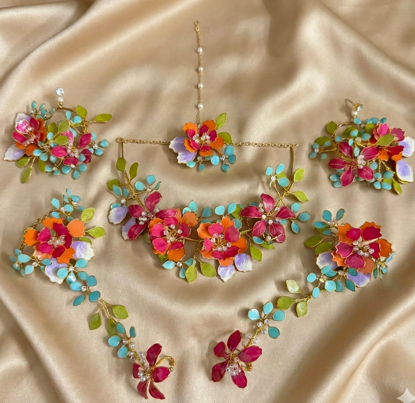 RangRaagini Handcrafted Resin Jewellery Set