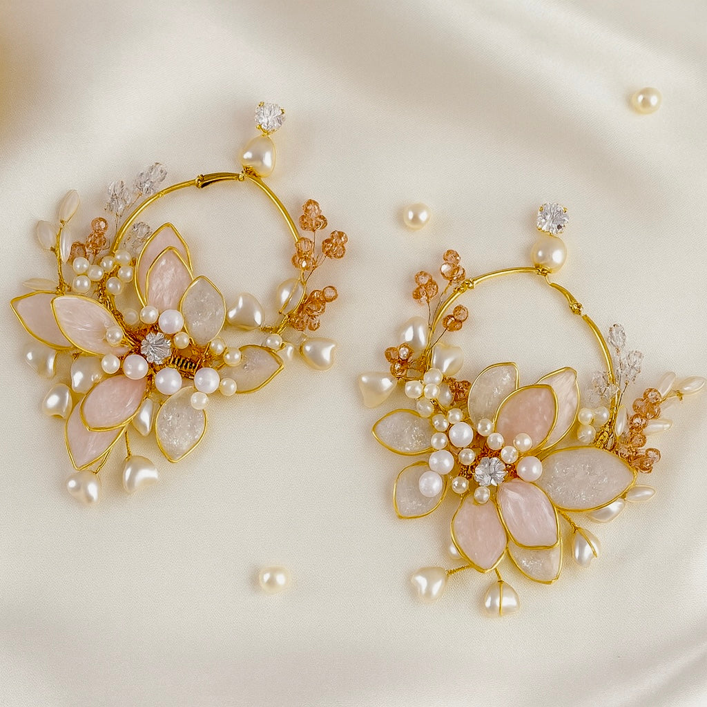 Blush Petal Luxe Earrings