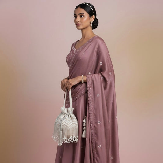Noorira β Ivory Elegance Potli