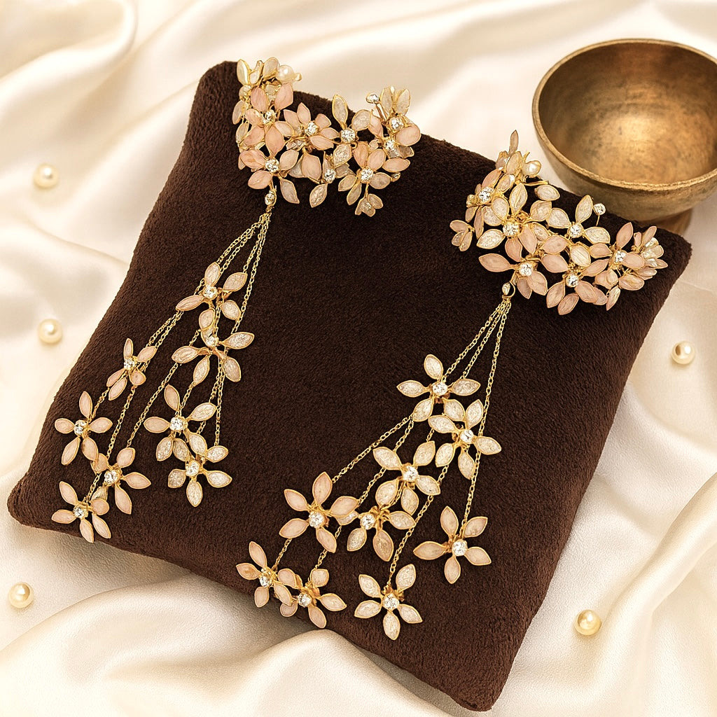 Blush Bloom Resin Kaleere Bracelets