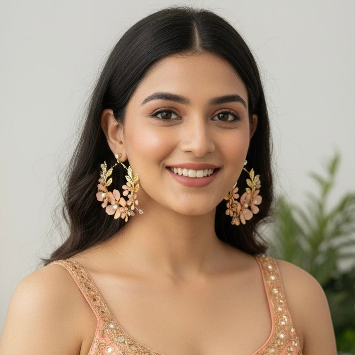 Ishara Bloom Hoops Earrings