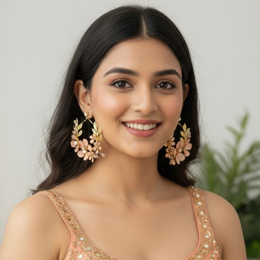 Ishara Bloom Hoops Earrings