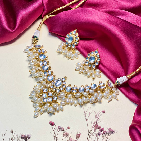 Noorbaag Panchi Kundan 21kt gold plated Set