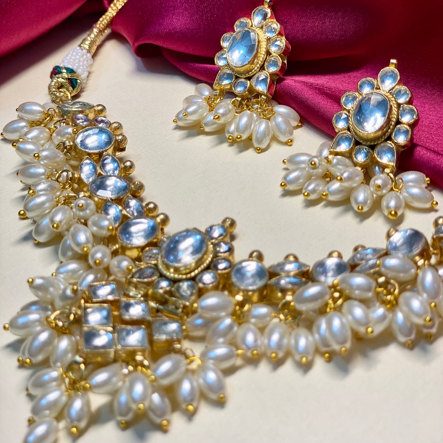 Noorbaag Panchi Kundan 21kt gold plated Set