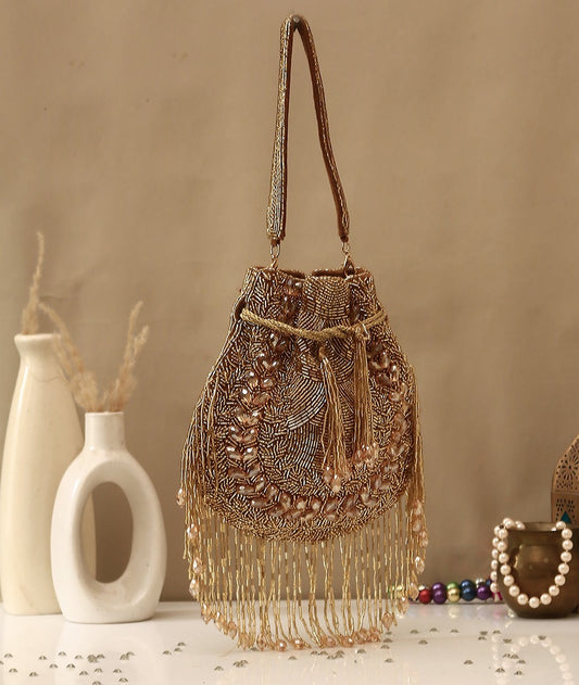 Maharani Golden Handbag Potli Bag