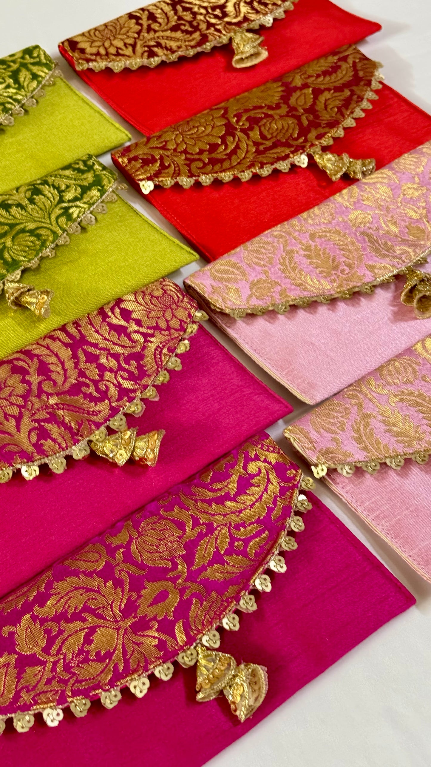 Banarasi Silk Envelope Clutches