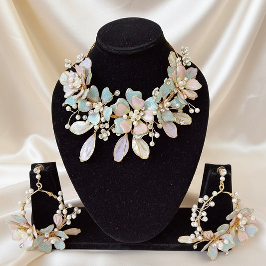 Saanjh Earrings Neckpiece Set