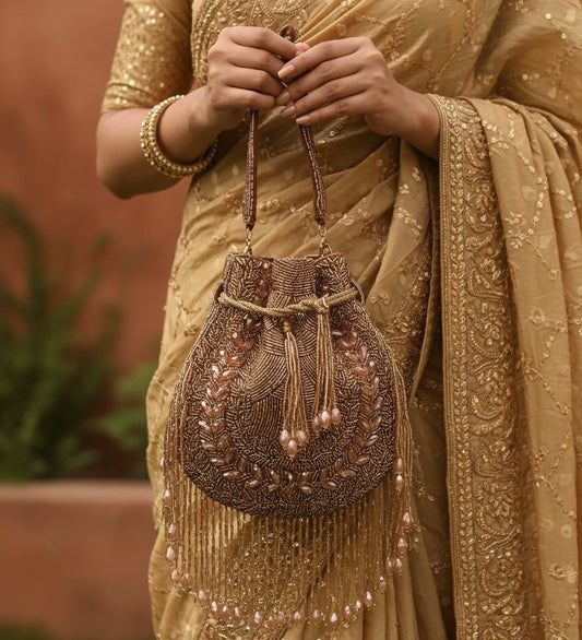 Maharani Golden Handbag Potli Bag