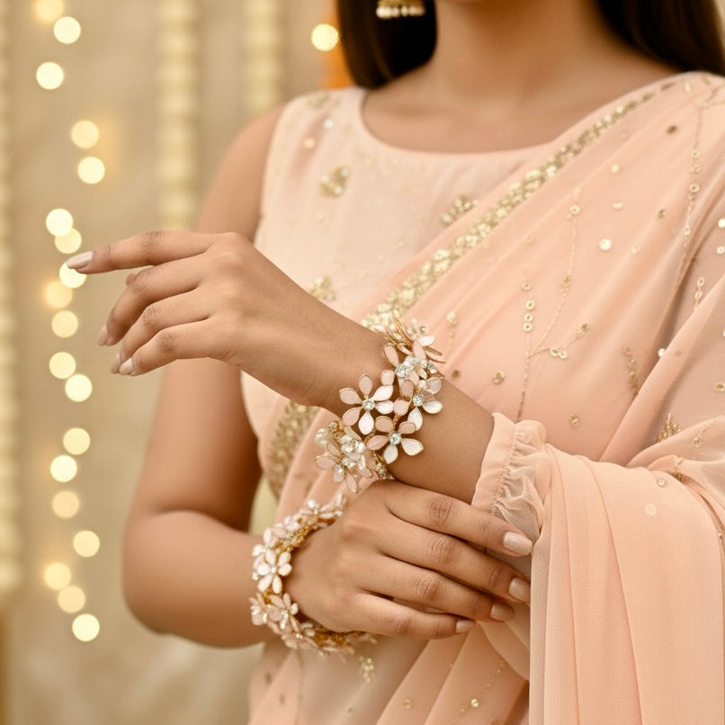 Peach Blosson Bracelets pair