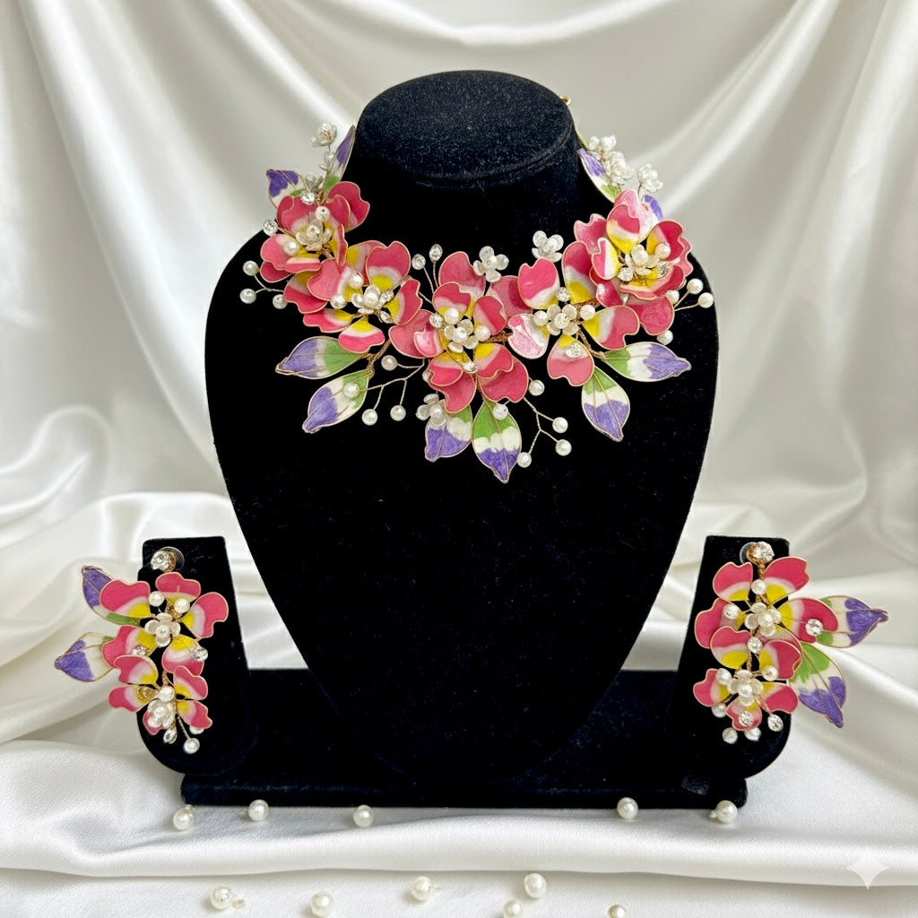 Suhani Resin Neckpiece Earrings Jewellery Set