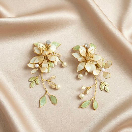 Vyanika Pearl Bloom Earrings