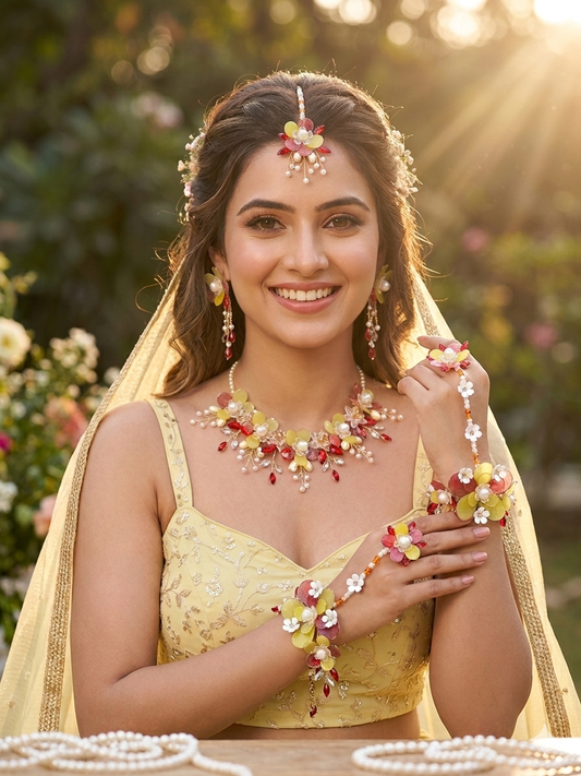 Gul-e-Noor Resin Jewellery Set