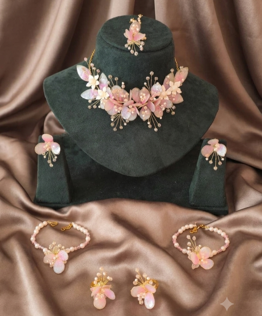 Gulabo Resin Jewellery Set for Haldi